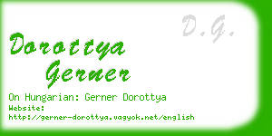 dorottya gerner business card